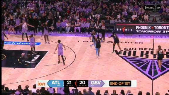 Jordin Canada knocks down the 3-pointer Video