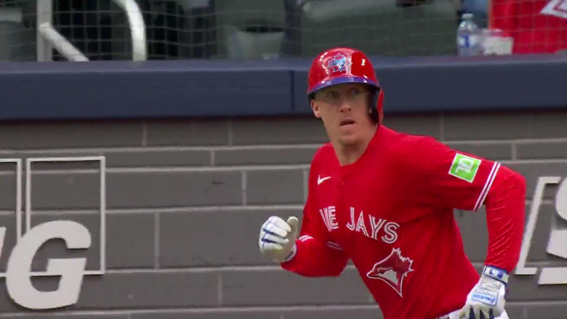 Myles Straw crushes a home run
