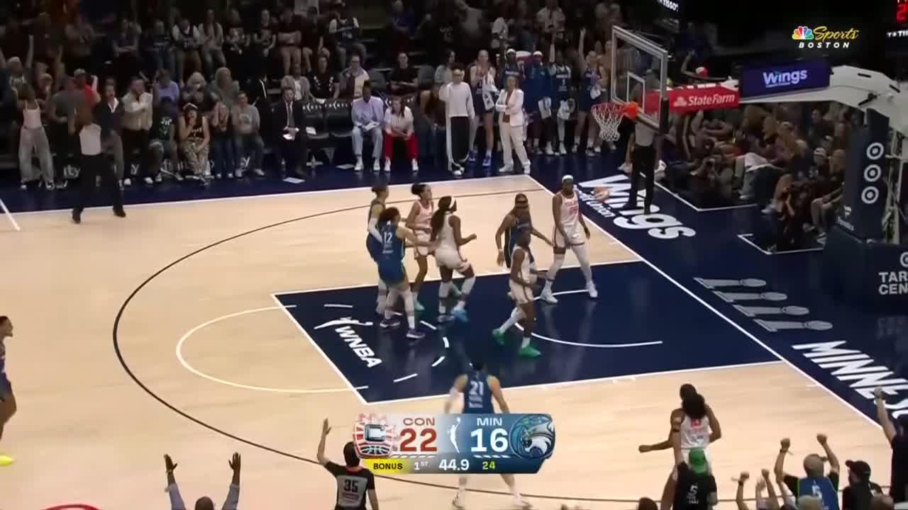 Kayla McBride nails the triple