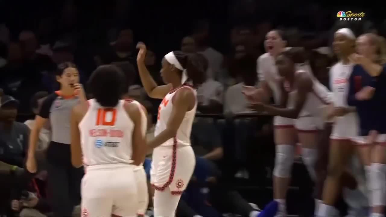 Aaliyah Edwards with the and-1 bucket