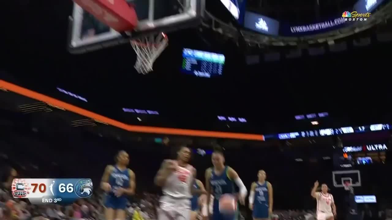 Charlisse Leger-Walker drains 3-pointer