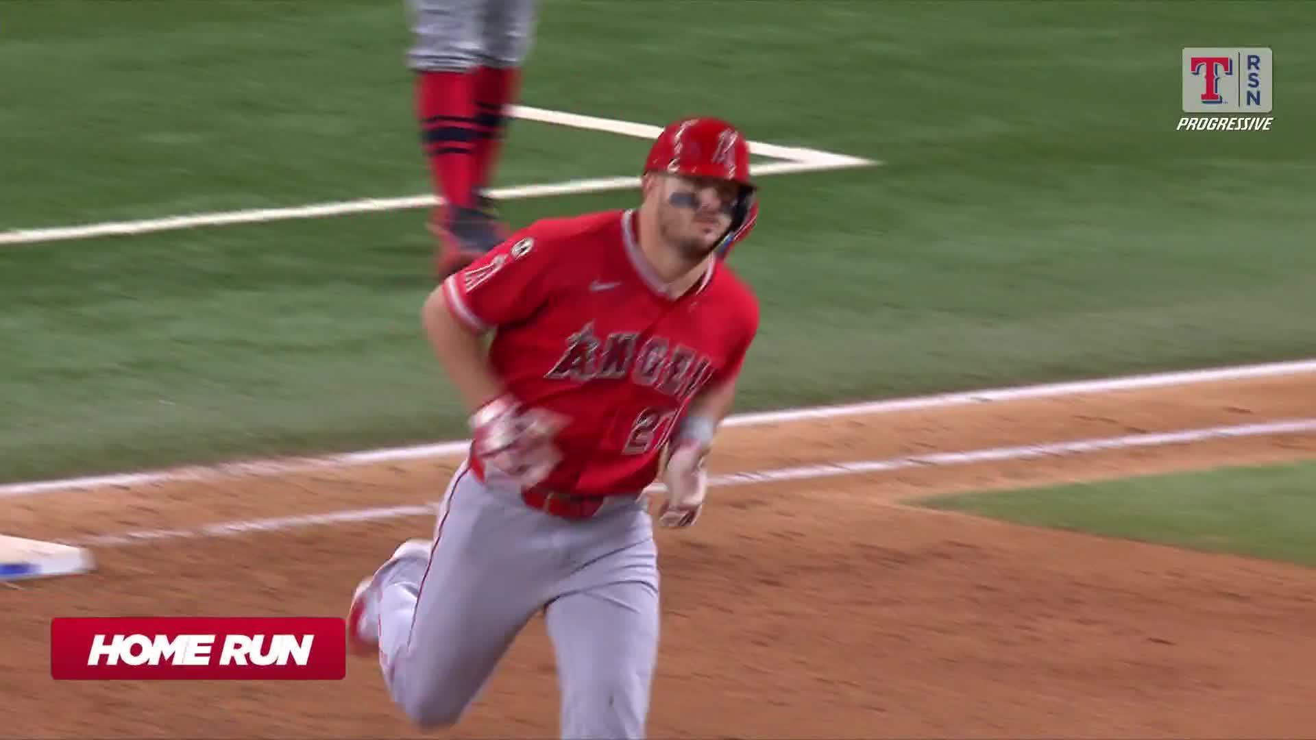 Mike Trout smashes a home run