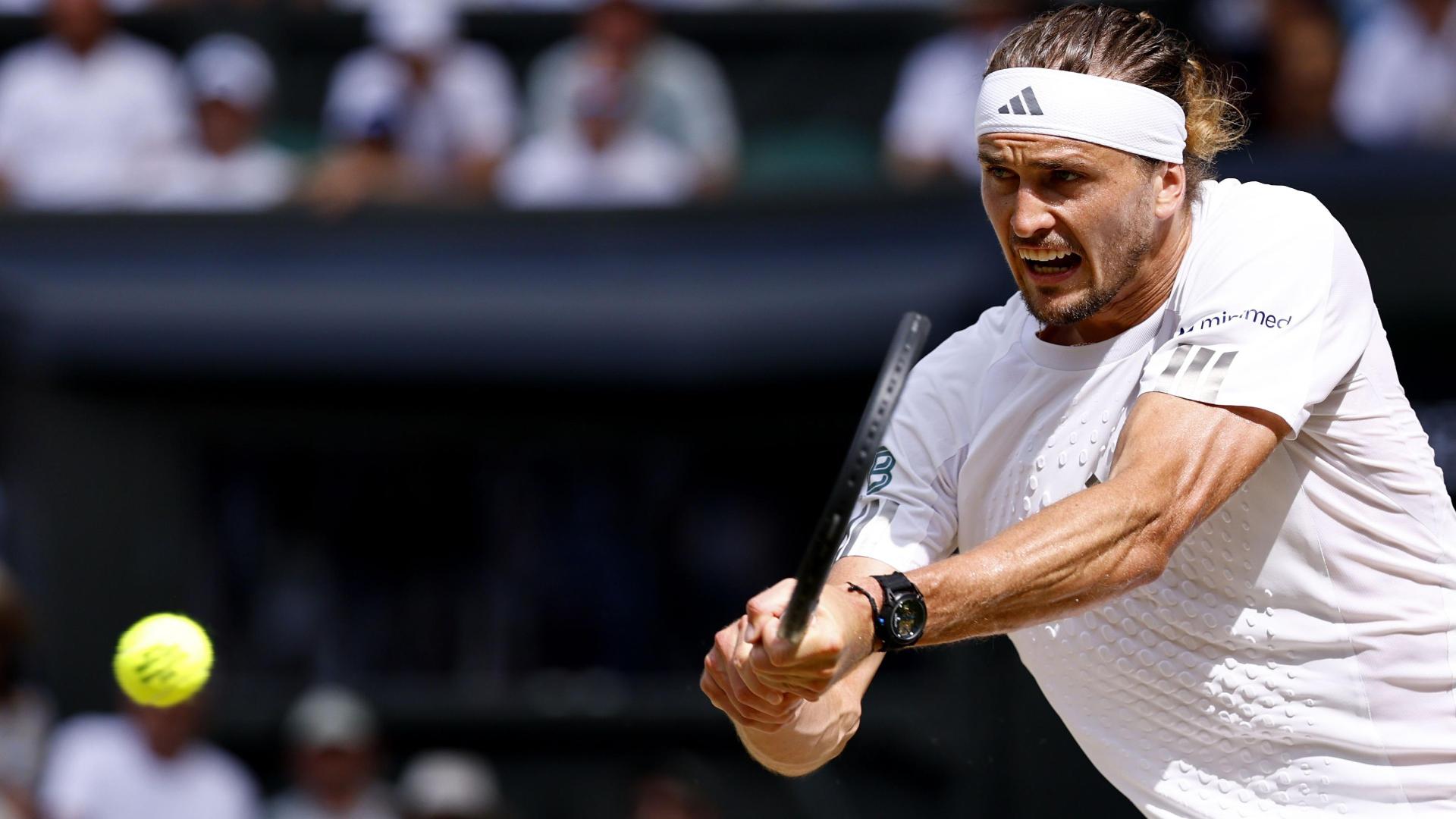 Zverev reaches first Wimbledon final after win in straight sets