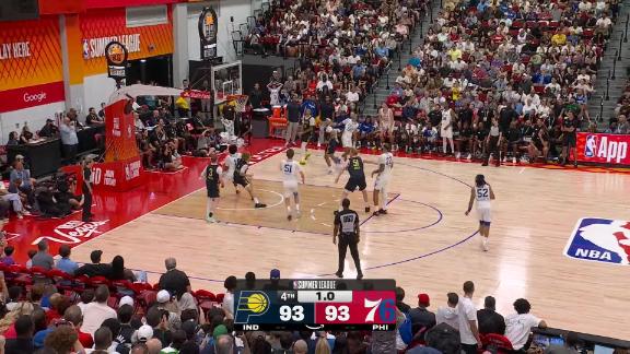 76ers Overcome Pacers in Las Vegas Summer League OT