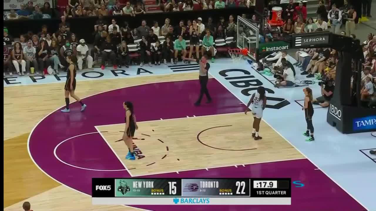 Tima Pouye makes the bucket