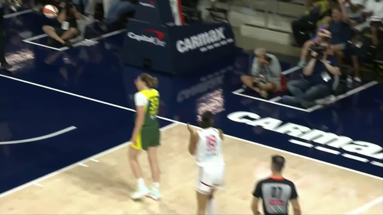 Cotie McMahon with the and-1 bucket