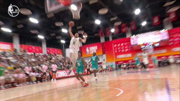 Celtics’ John Tonje caps Summer League win with dunk