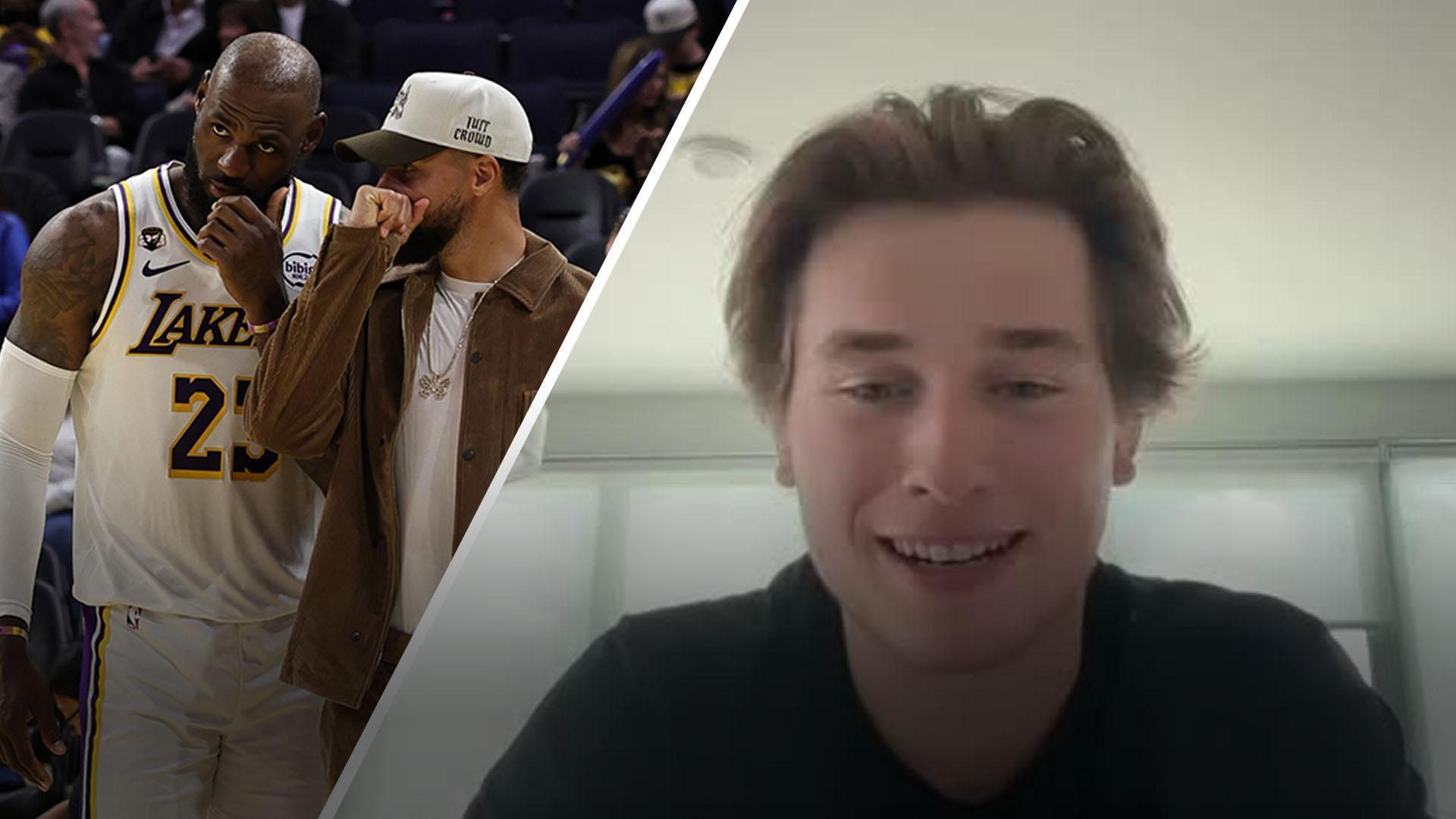 Warriors fan Macklin Celebrini: 'It'd be weird' to see LeBron and Steph team up