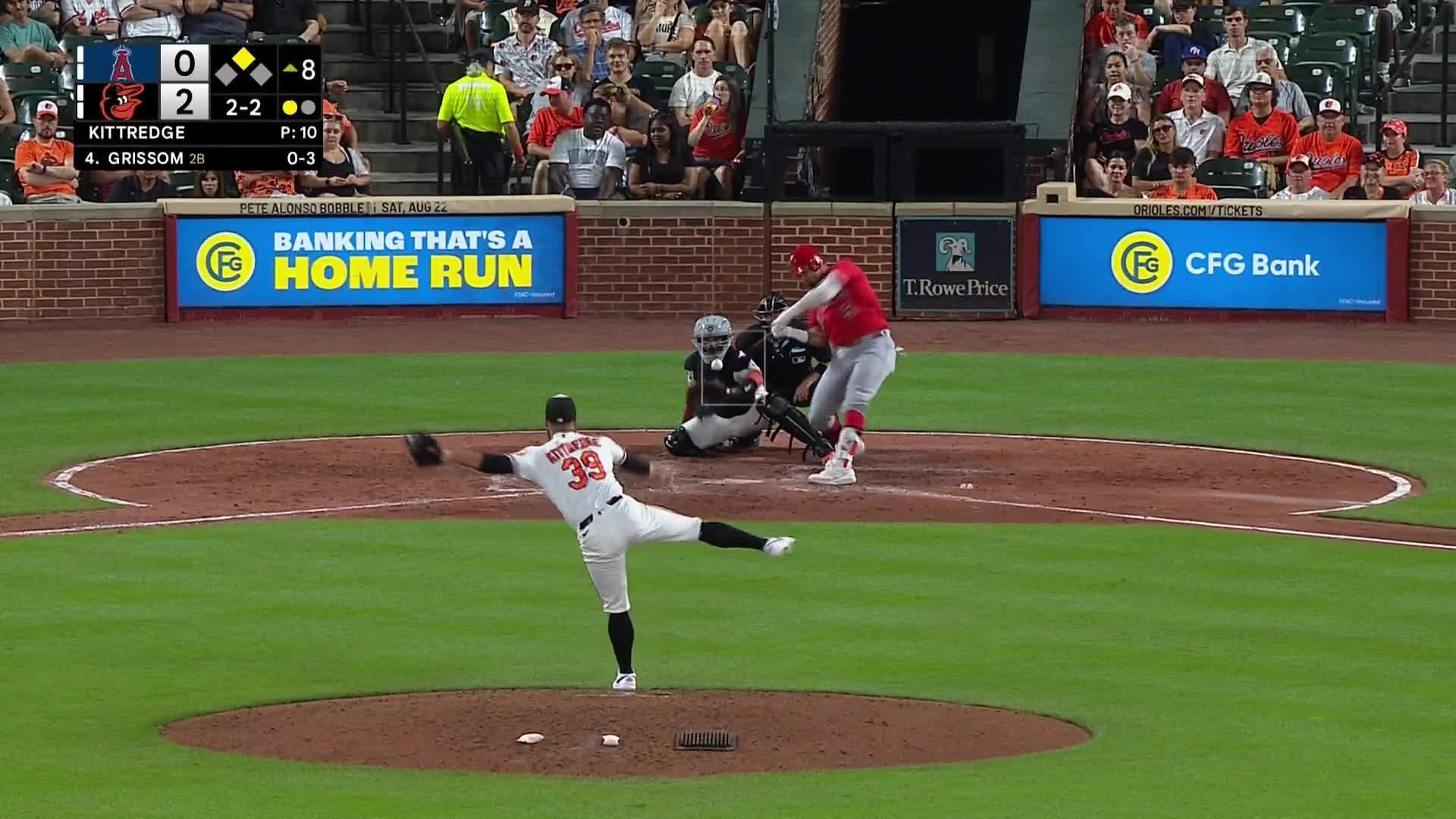 Vaughn Grissom hits an RBI double — Article image accompanying Orioles host the Angels to start 3-game series on WagerUp Sports News. Vaughn Grissom hits an RBI double — Article image accompanying Orioles host the Angels to start 3-game series on WagerUp Sports News.