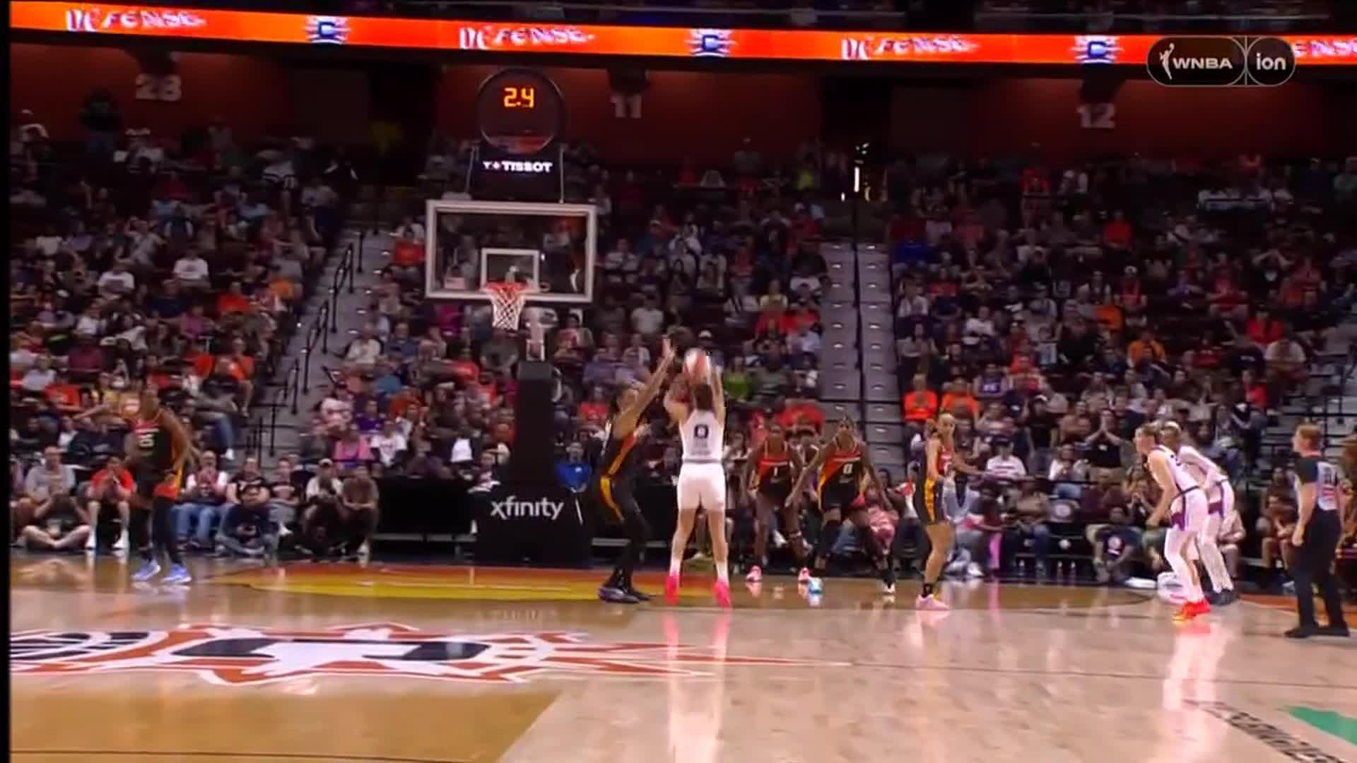 Griner blocks 3-point attempt at buzzer, seals the Sun's 75-72 win over the Mercury