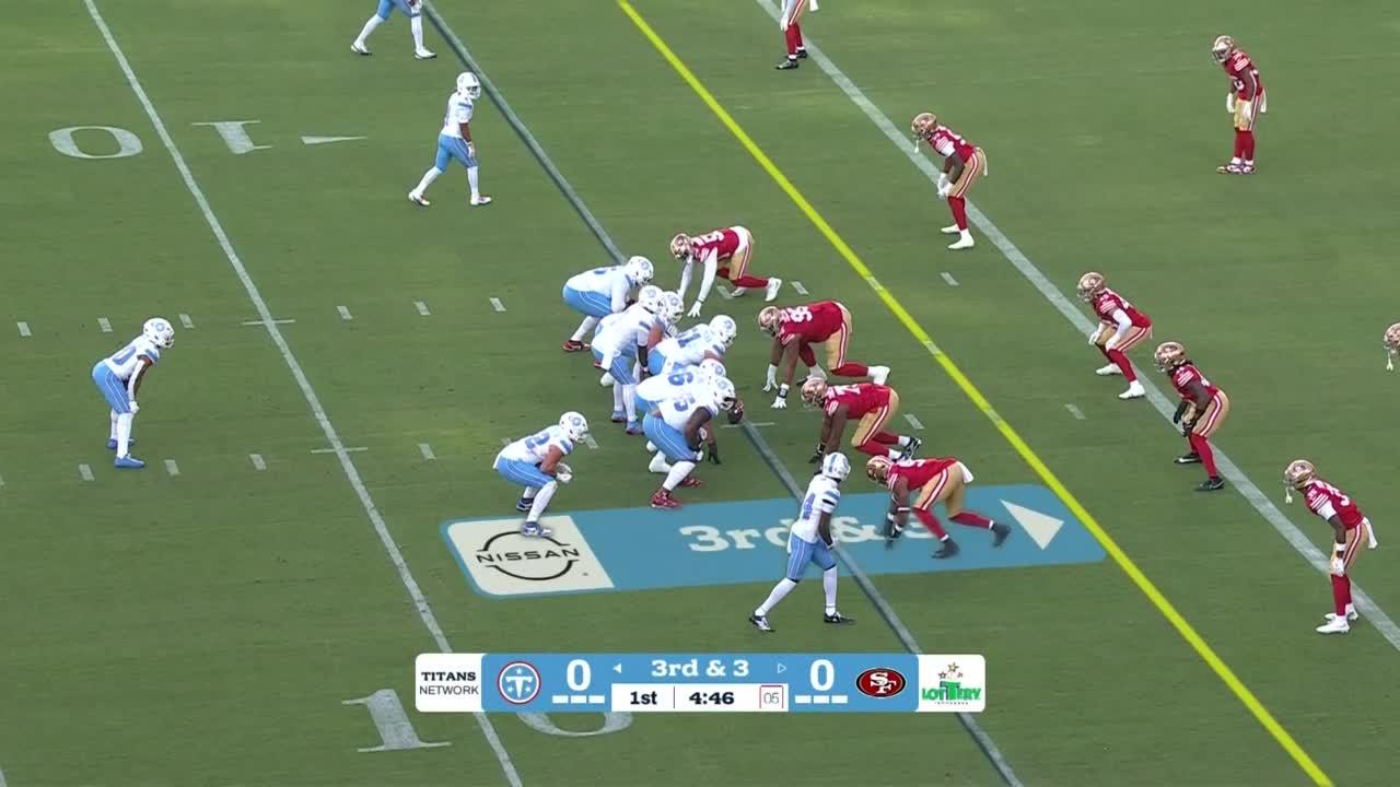 Cam Ward struggles in the Titans' 19-13 preseason win over the 49ers