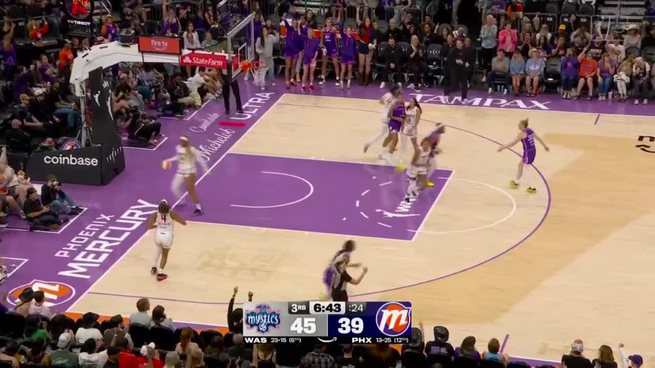 Kahleah Copper shows off the range with 3-pointer