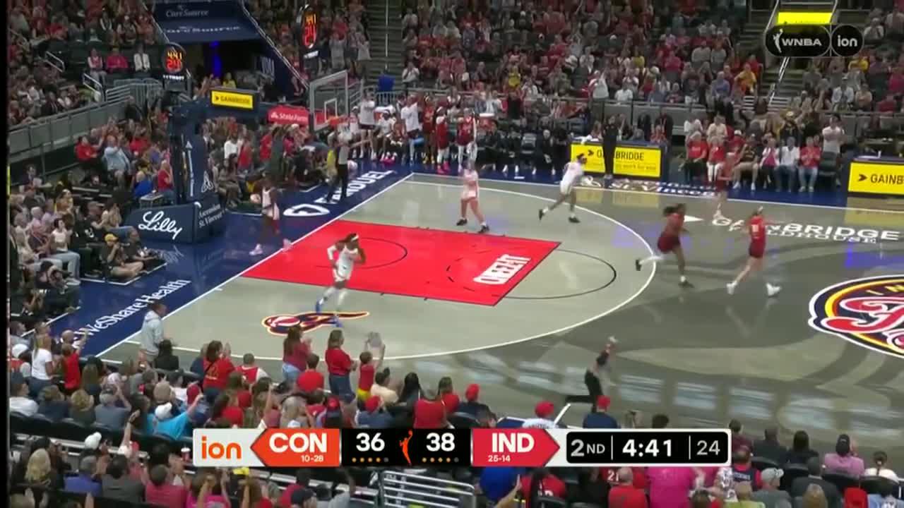 Kelsey Mitchell hits the trey
