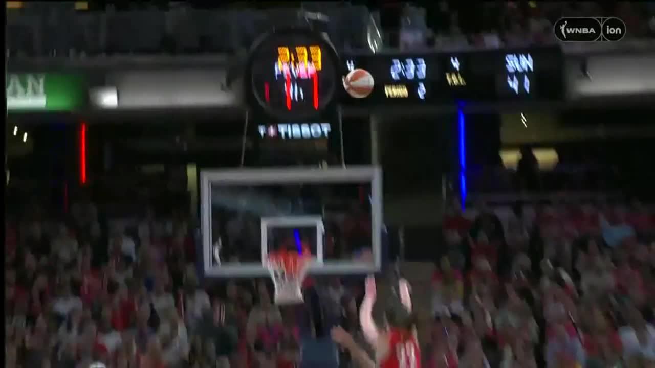 Caitlin Clark knocks down the 3