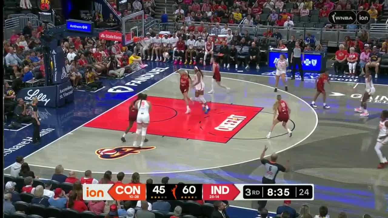 Saniya Rivers drains trey