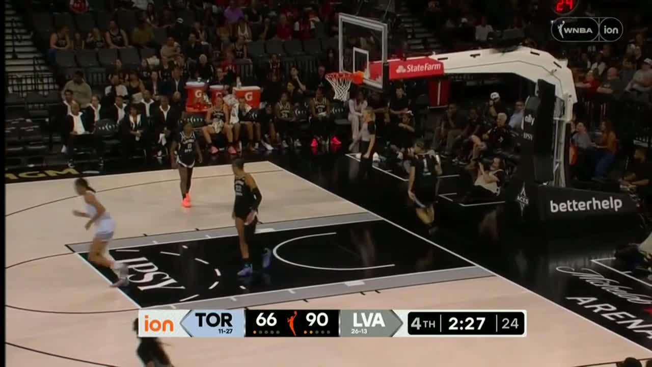 Kia Nurse knocks down the triple