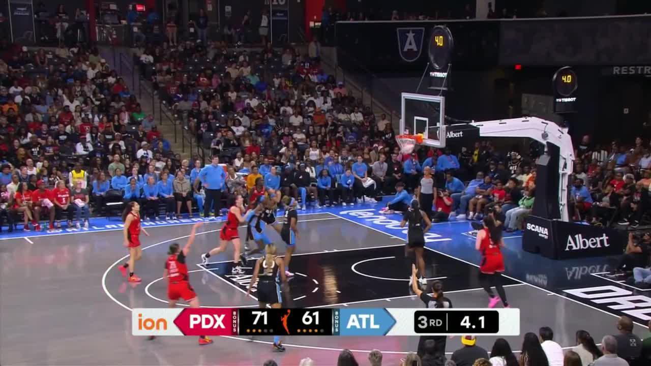 Emily Engstler drains 3-pointer
