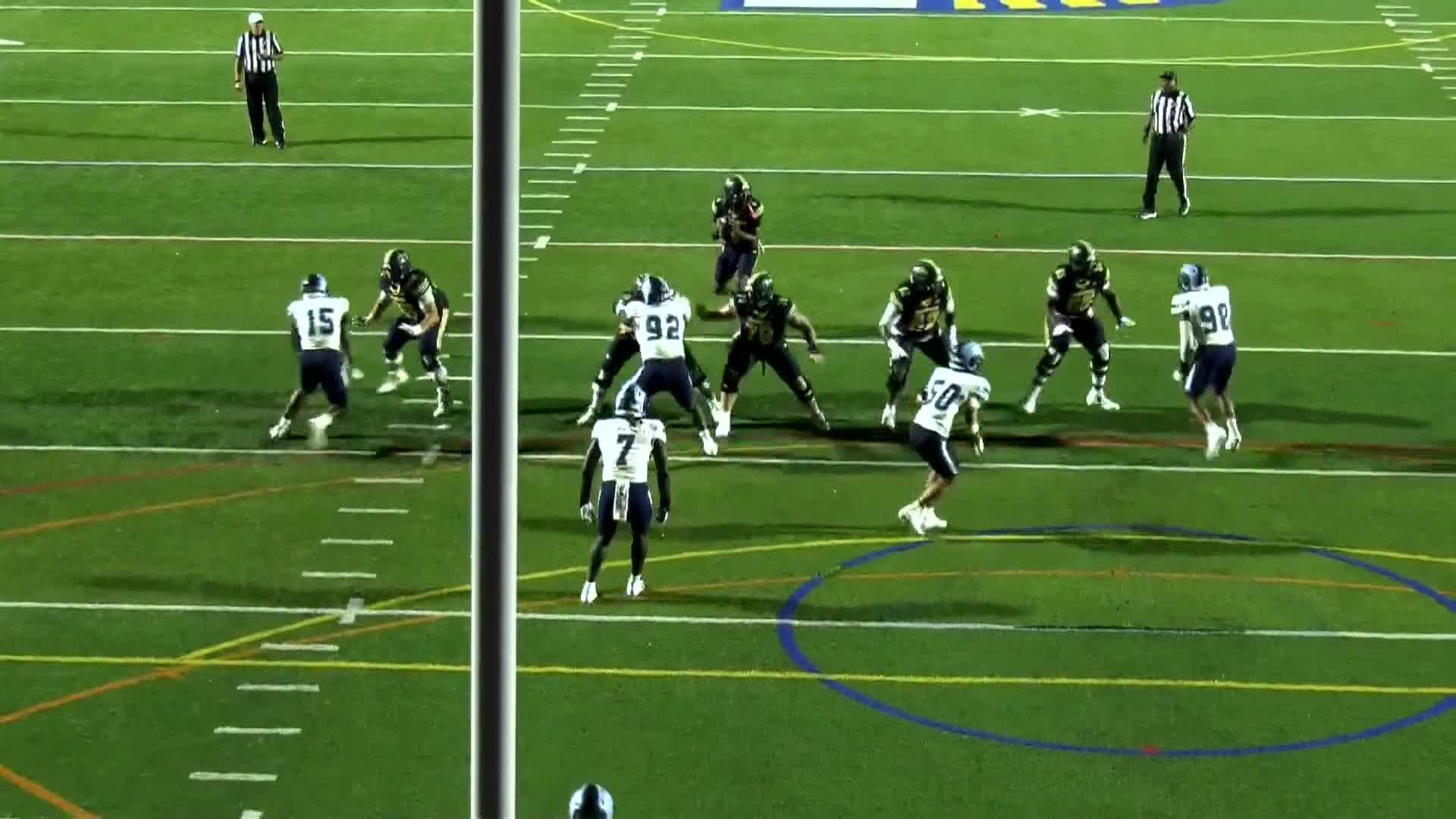 McClelland scores 2 touchdowns and Rhode Island beats Merrimack 34-7 in season opener