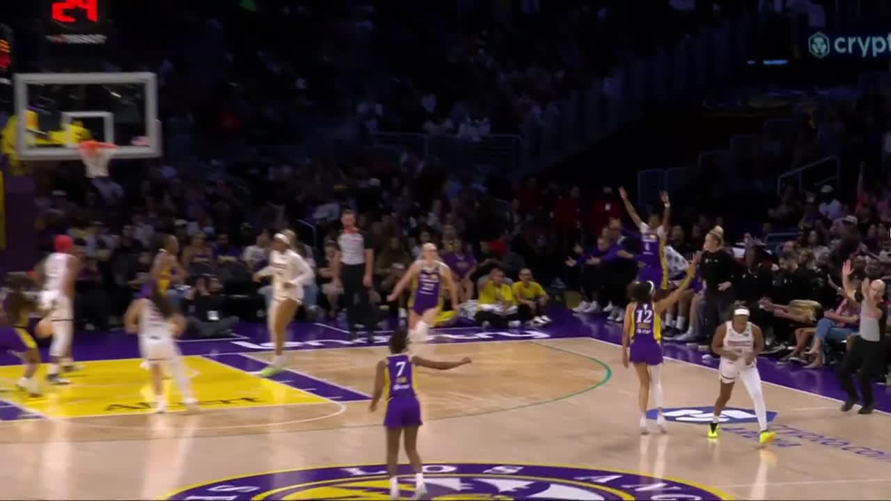 Rae Burrell knocks down the trey