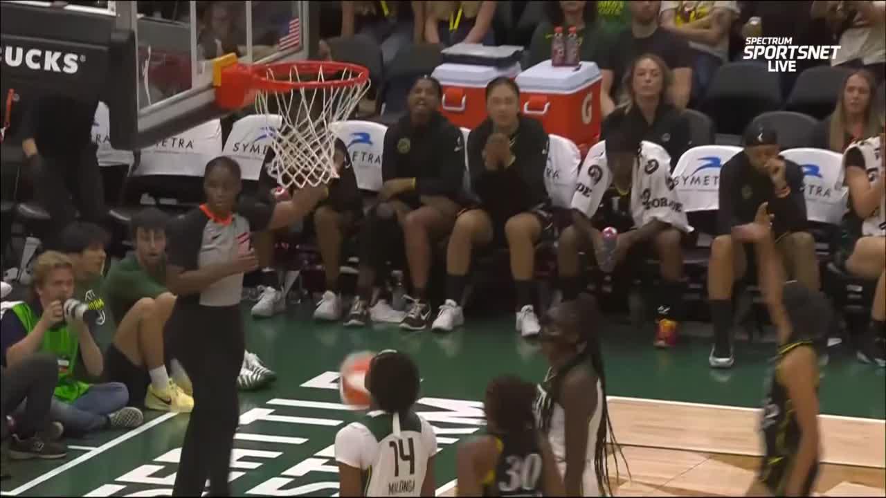 Rae Burrell gets the hoop and the harm