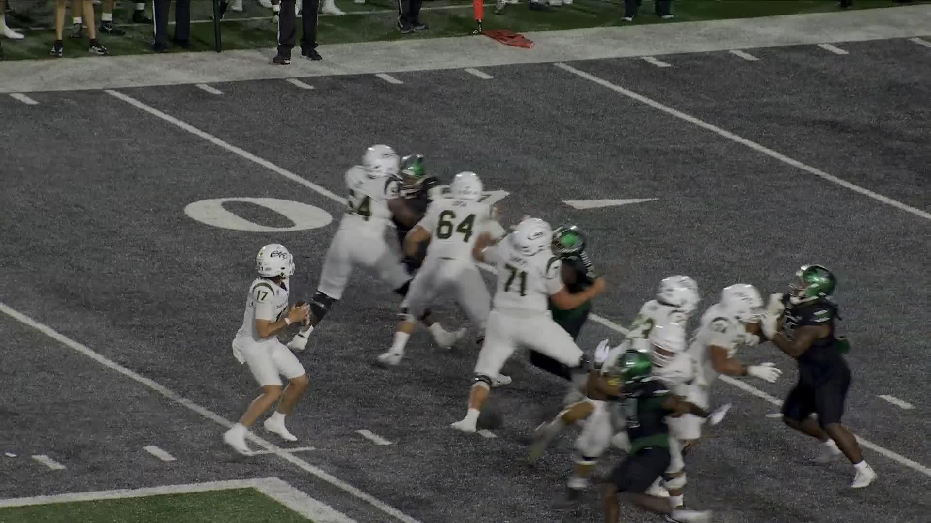 Jason Marshall grabs interception vs. Sacramento State Hornets