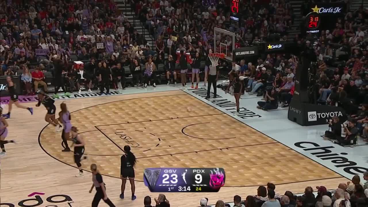 Veronica Burton shows off the range with 3-pointer