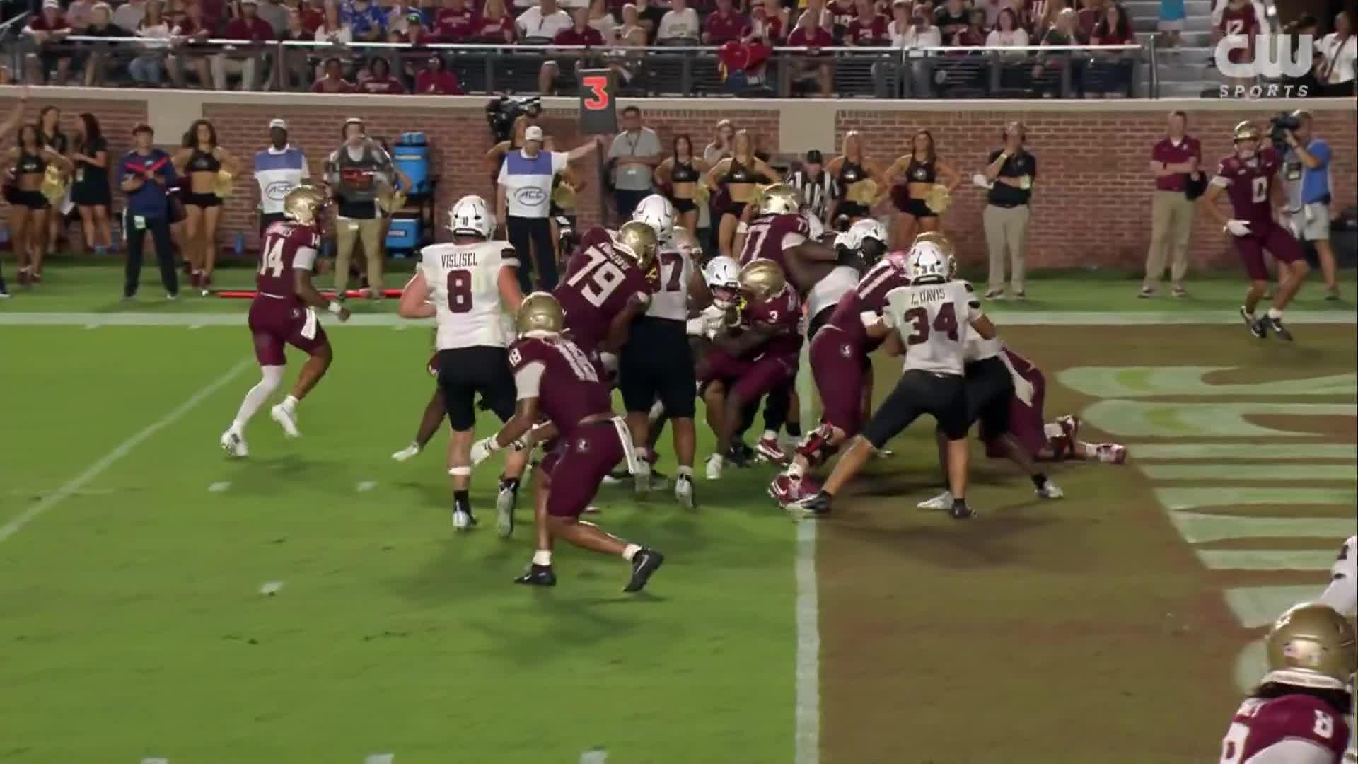 Singleton Jr. powers in 2-yard TD for Florida State
