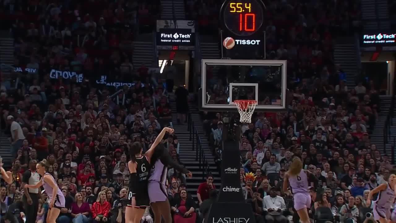 Bridget Carleton knocks down the 3-pointer
