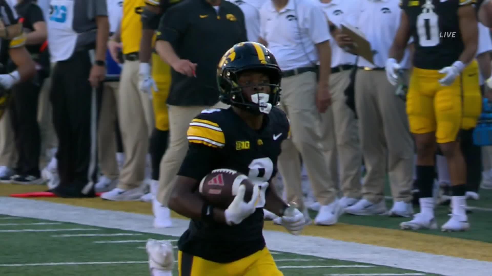 No. 22 Iowa uses defense, Moulton's running game to beat Northern Illinois 40-0