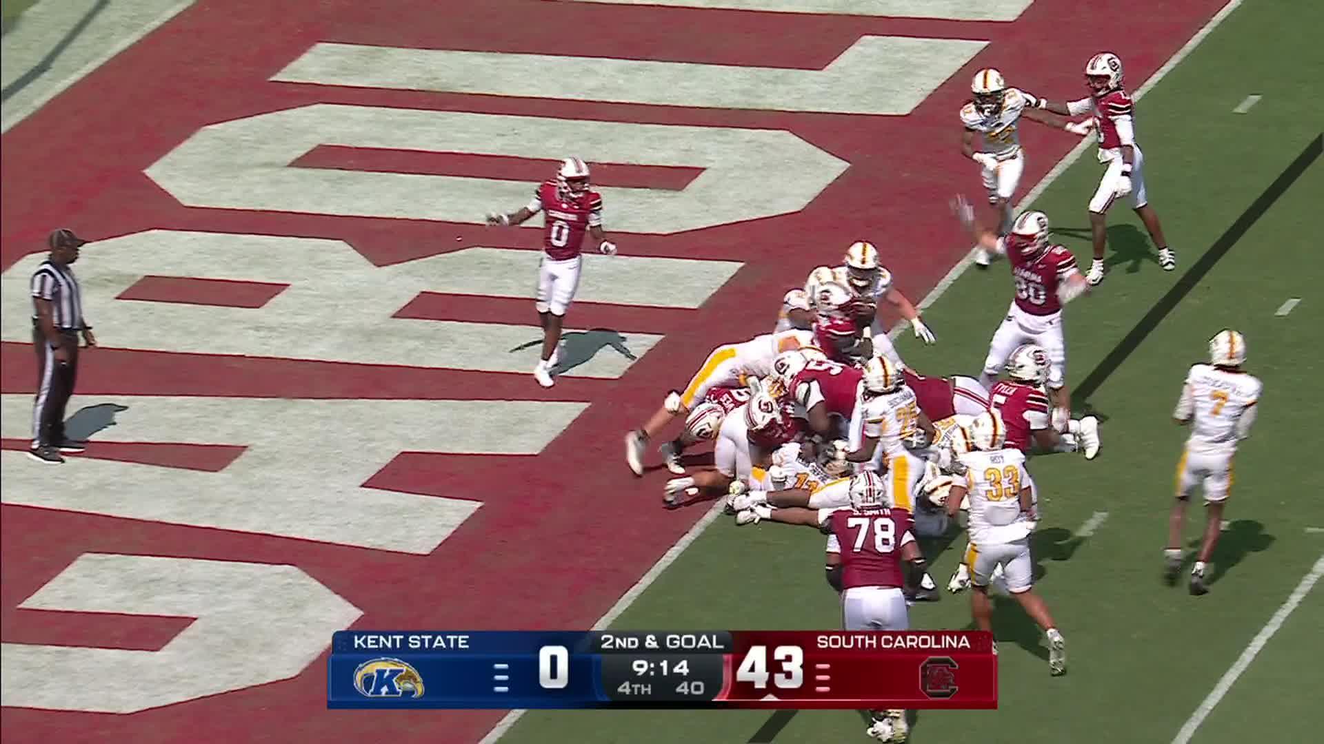 End Zone! Isaiah Augustave scores 1-yard touchdown