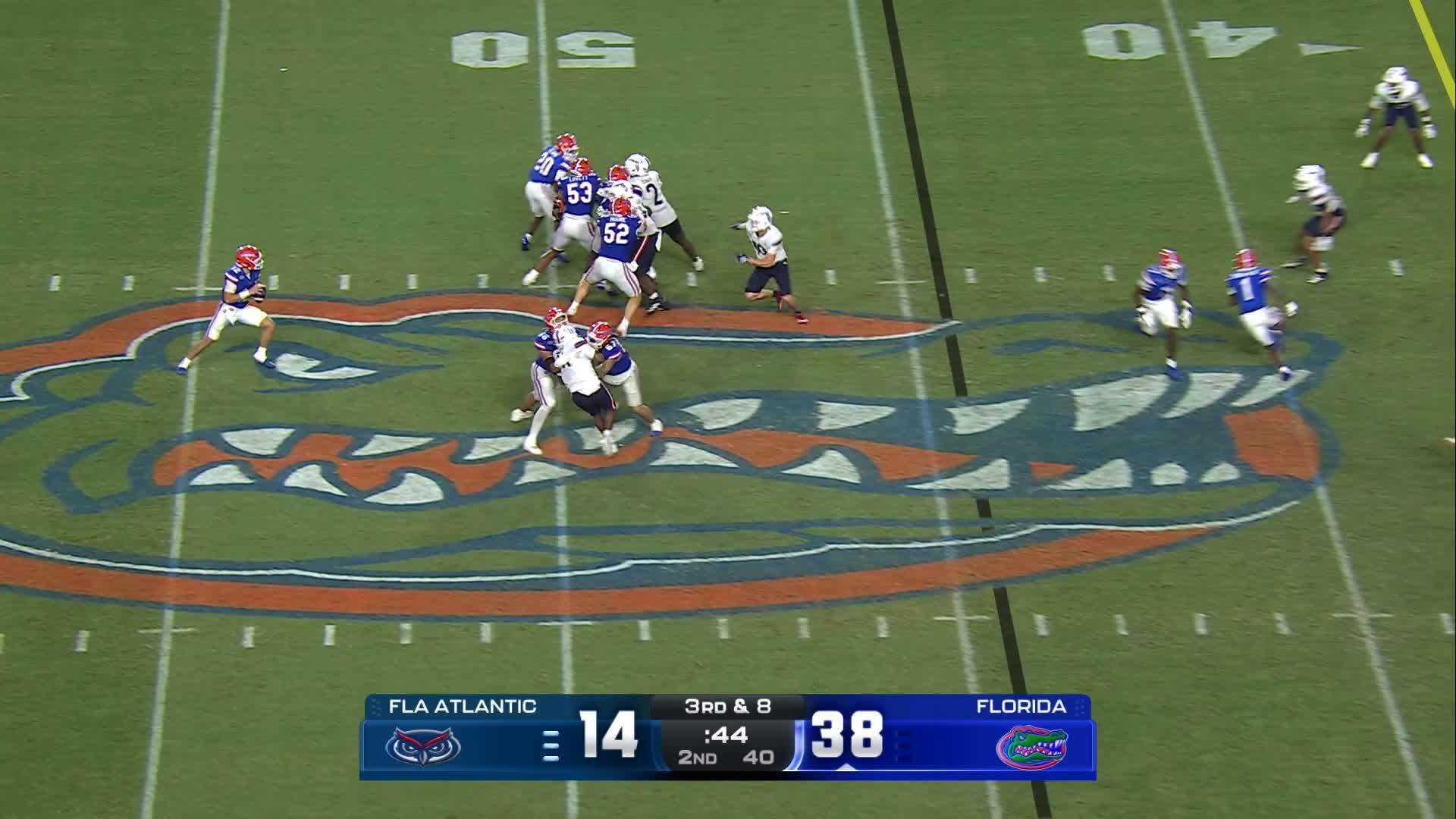Jadan Baugh runs wild in the Swamp as Florida opens the Jon Sumrall era with a 66-21 win over FAU