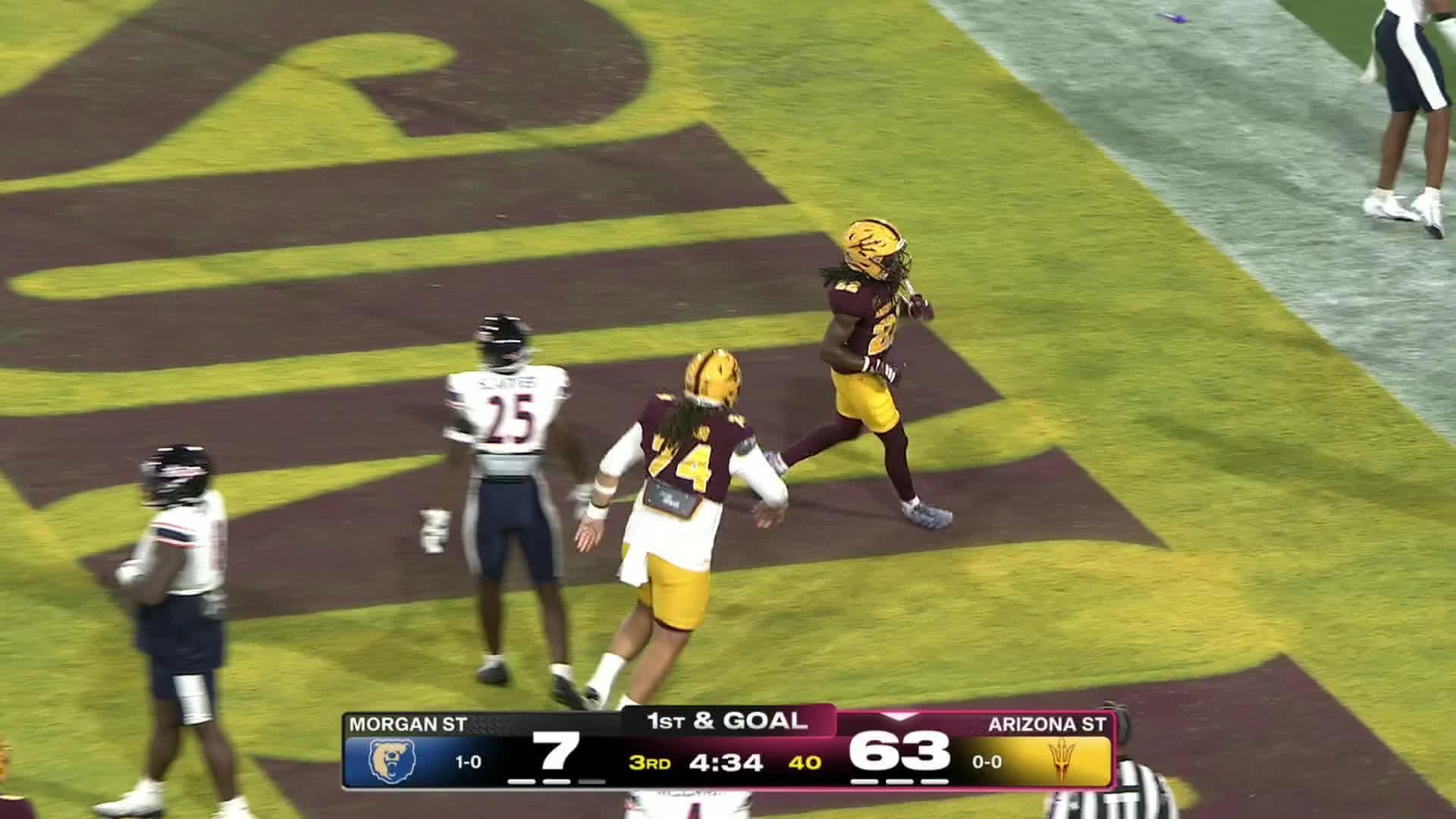 Arizona State routs Morgan State 70-7 as new QB Boley tosses 6 TD passes