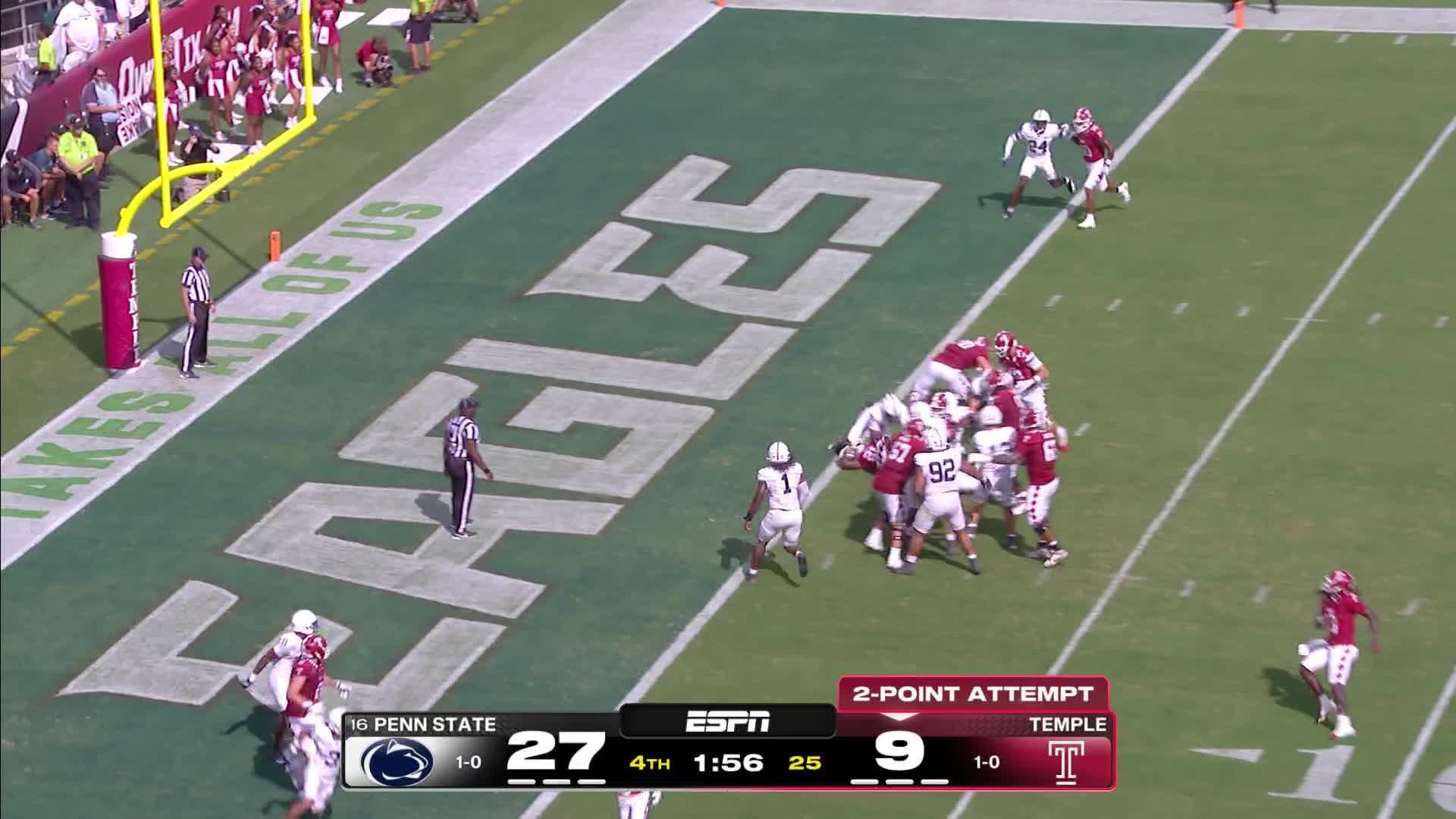 Penn State Nittany Lions vs. Temple Owls: Full Highlights