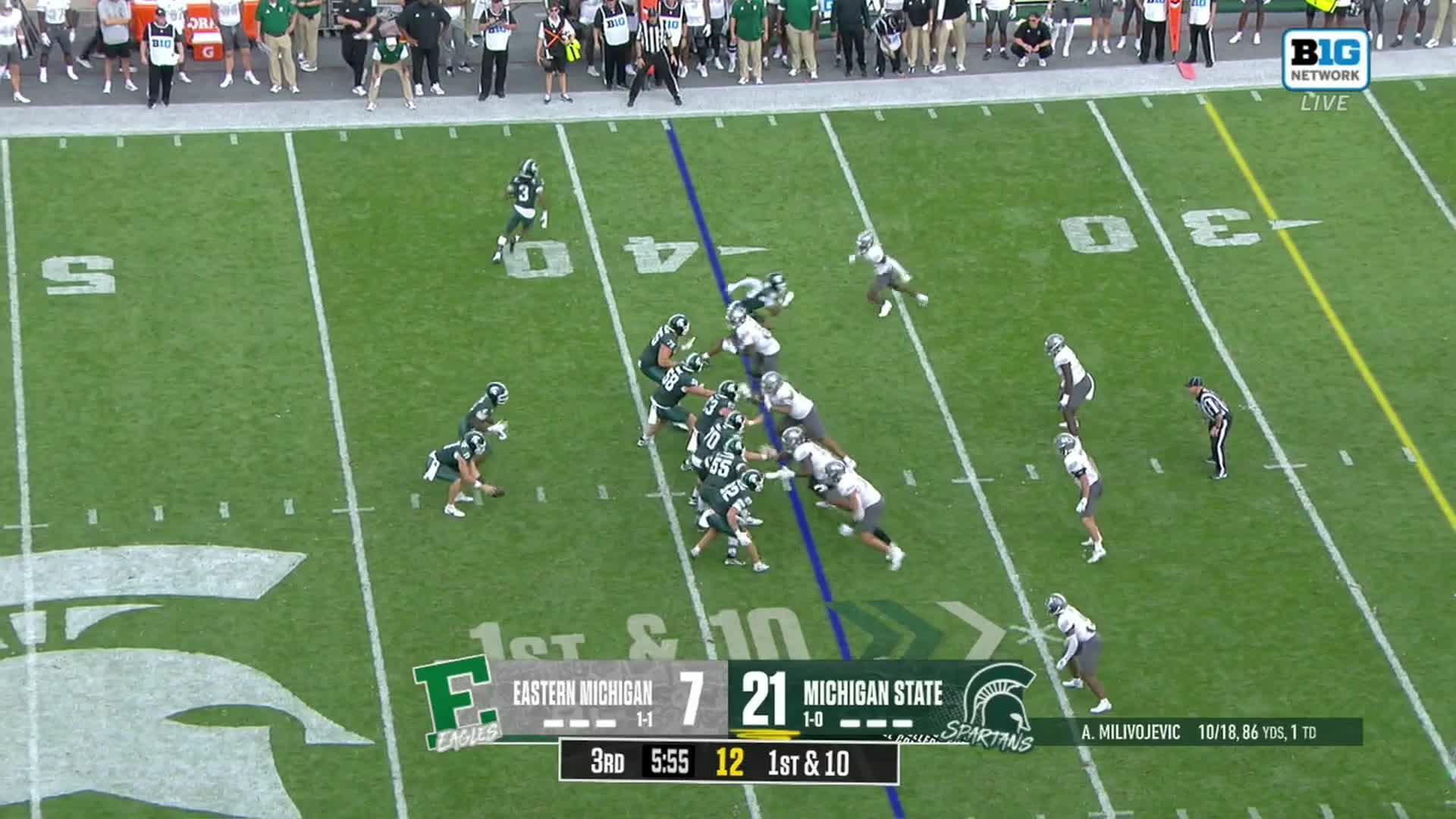 Eastern Michigan Eagles vs. Michigan State Spartans: Full Highlights