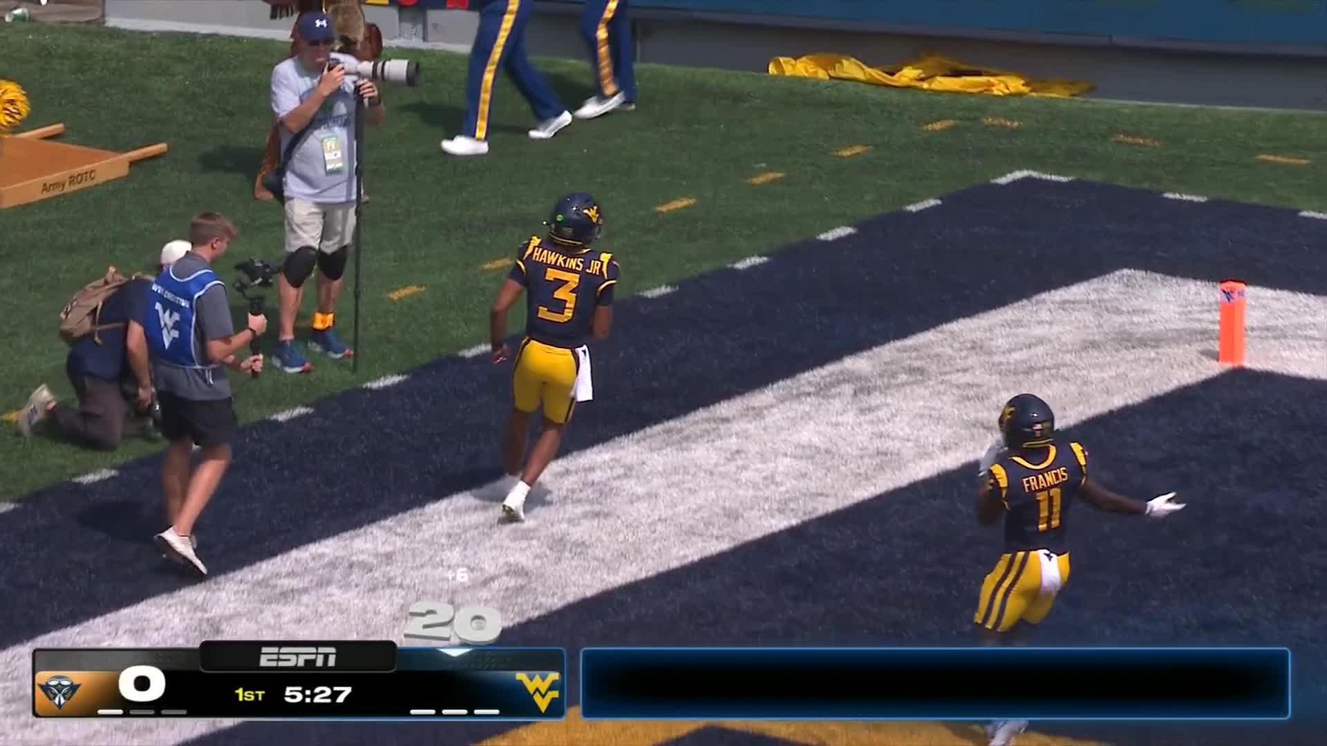 UT Martin Skyhawks vs. West Virginia Mountaineers: Full Highlights