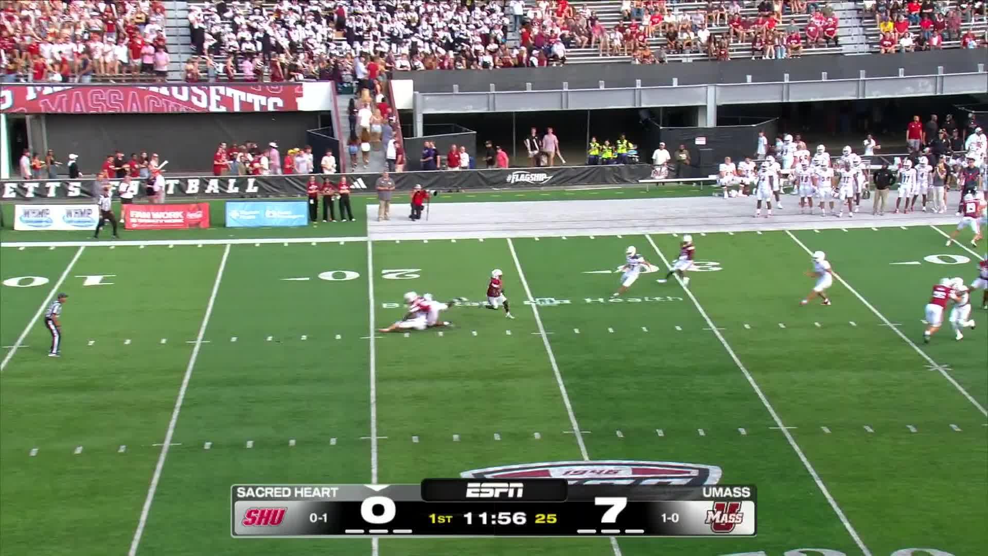 Sacred Heart Pioneers vs. UMass Minutemen: Full Highlights