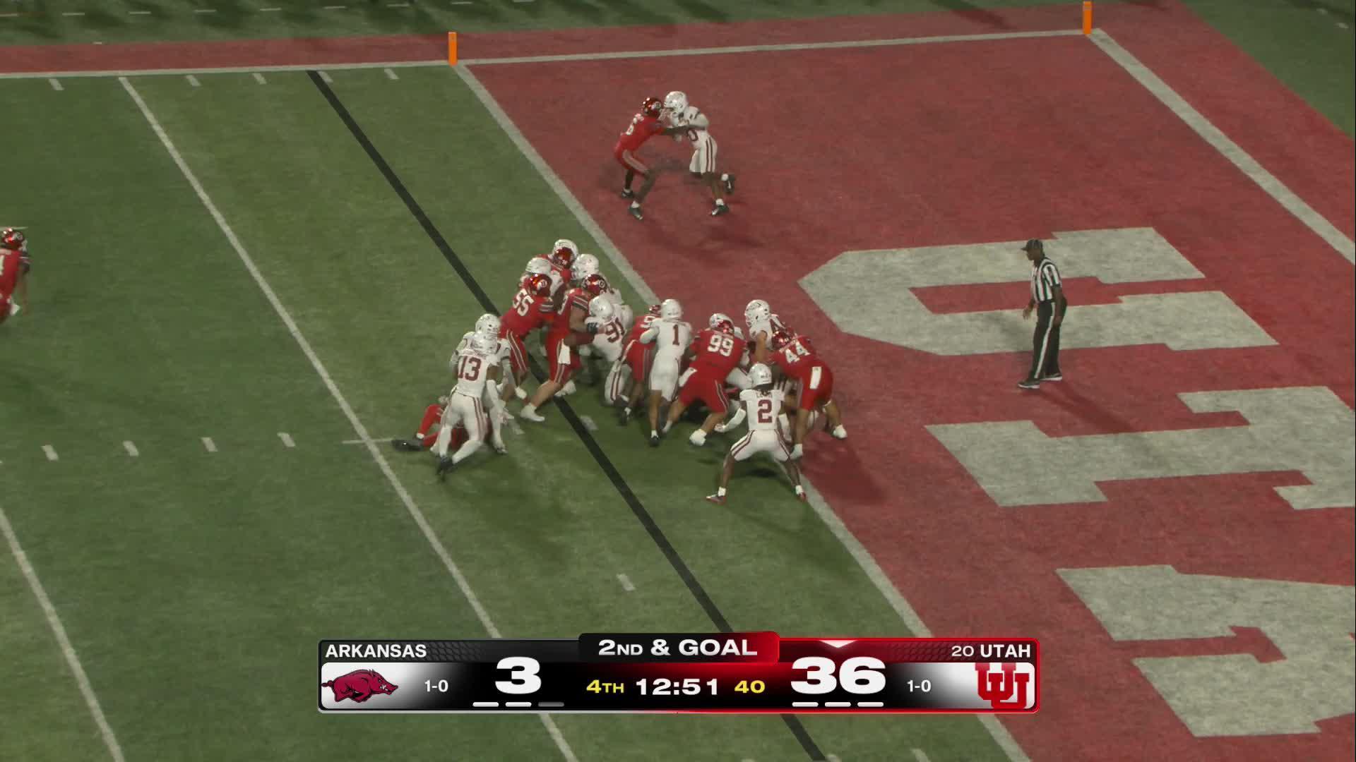 Dampier accounts for 4 touchdowns as No. 20 Utah dominates Arkansas