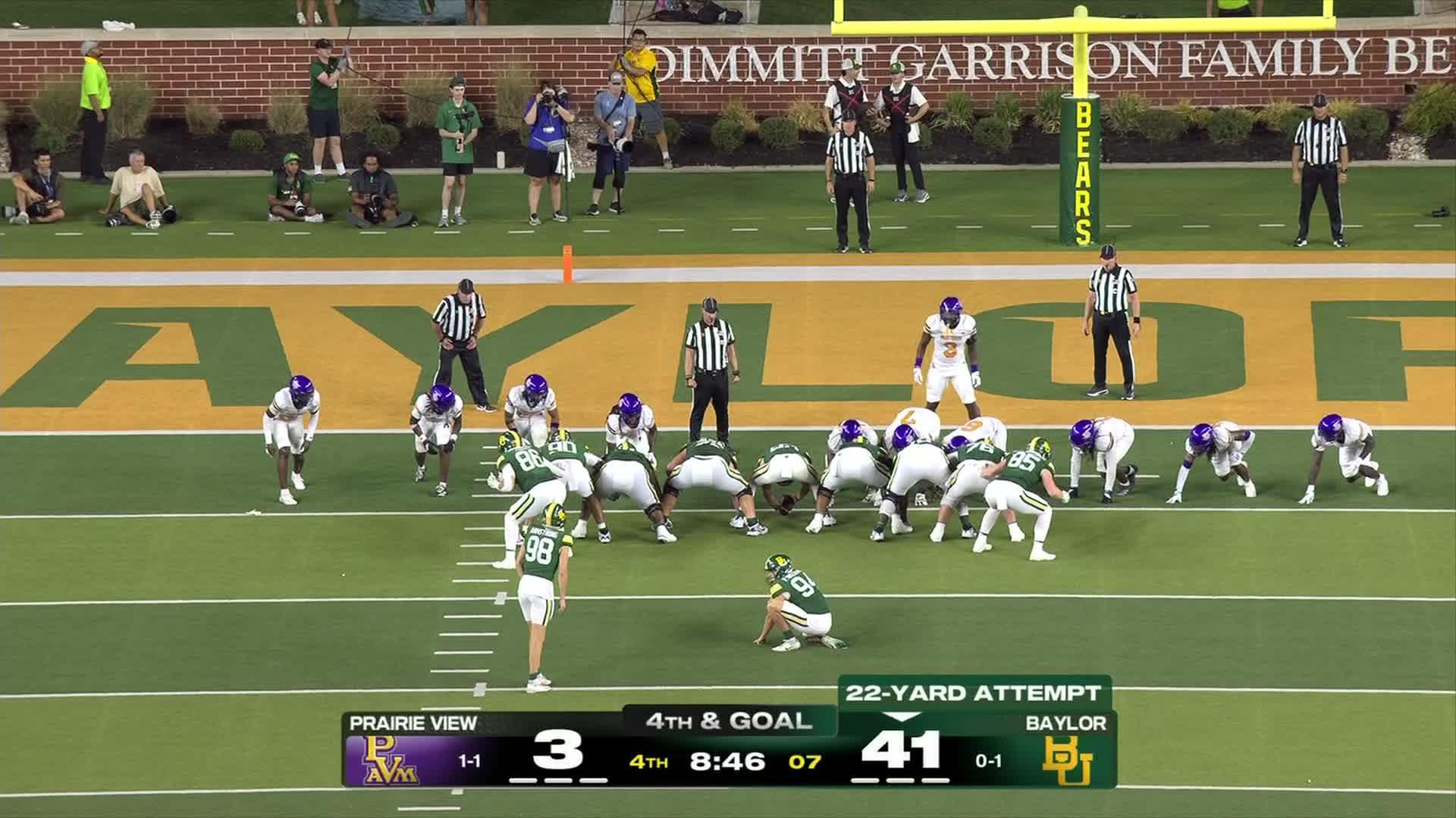 Bennett totals 3 TDs in Baylor’s 44-3 win over Prairie View A&M