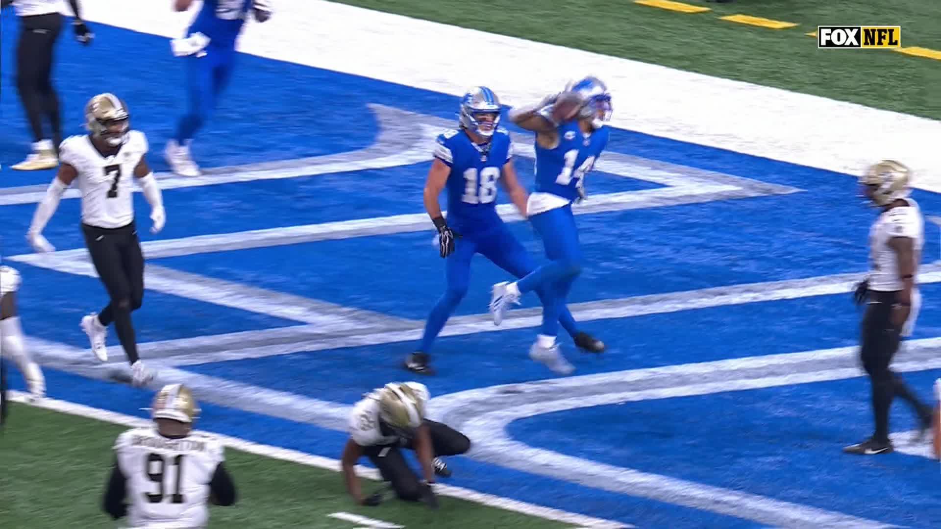 Lions escape with 31-30 win over Saints in OT after Kellen Moore chooses to go for 2 and the win