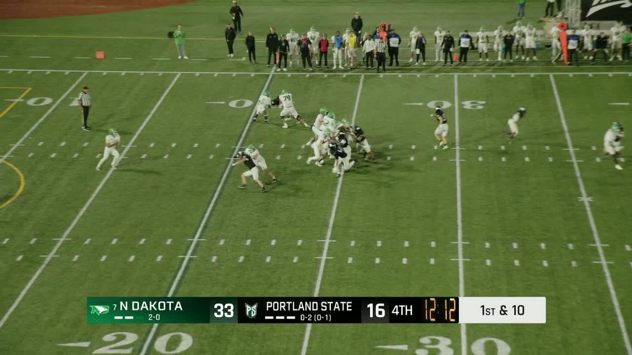 Kaminski throws 3 TD passes, Langama adds 99-yard KOR, North Dakota beats Portland State 47-23