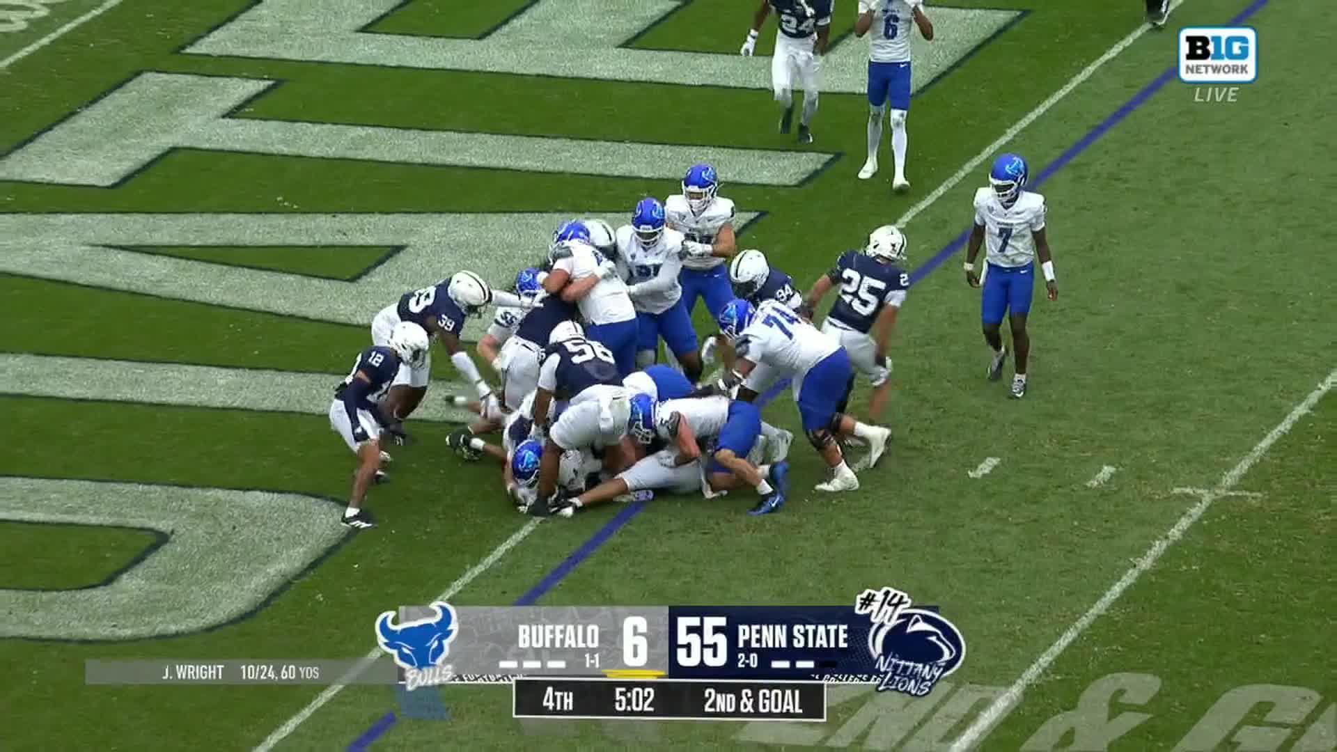 Becht, defense power No. 14 Penn State past Buffalo, 55-13