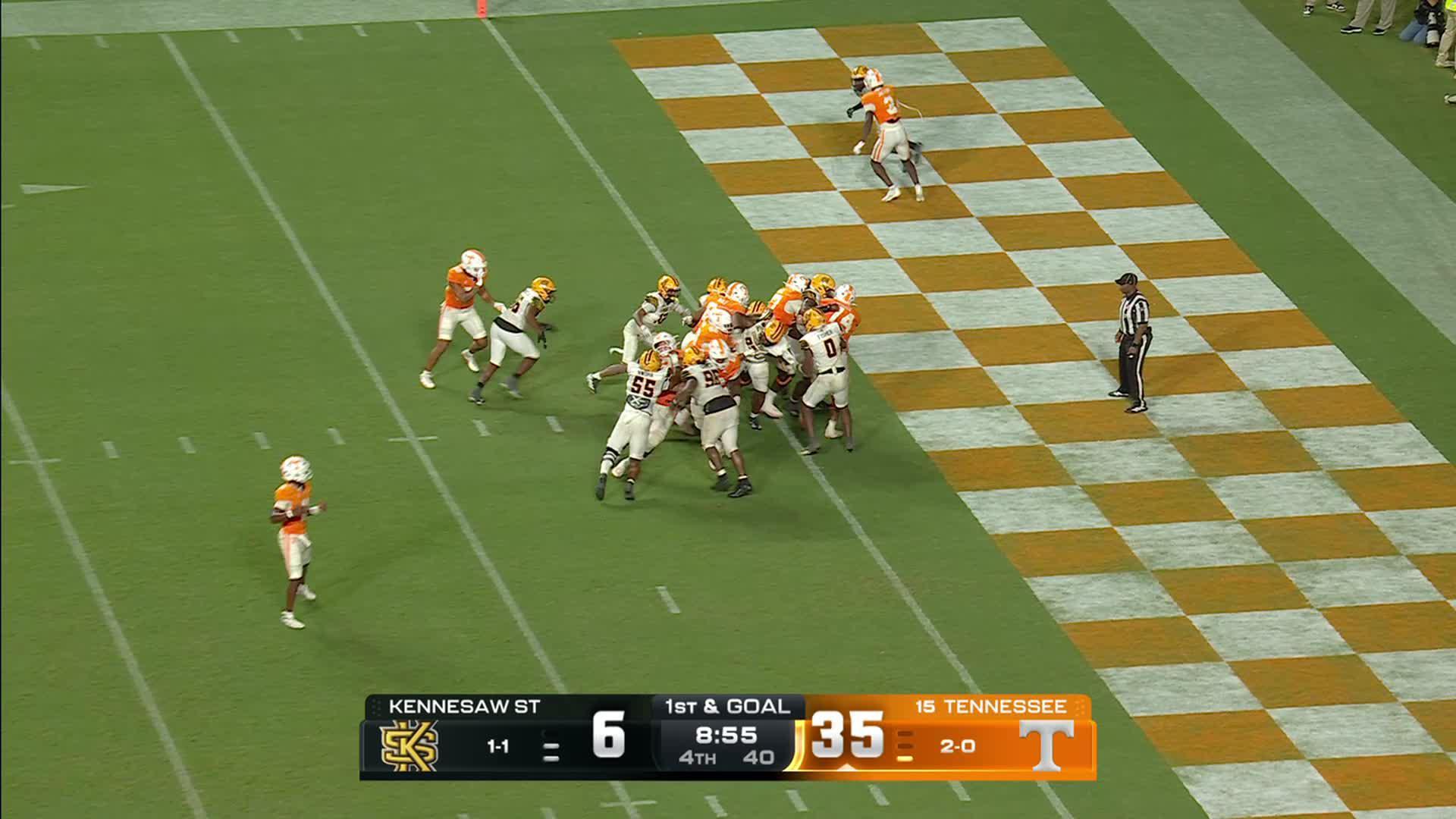 Brandon throws for a TD, runs for another to lead No. 15 Tennessee over Kennesaw State 42-9