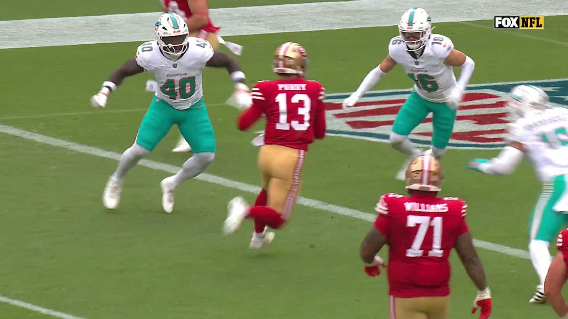 49ers score TDs on 1st 5 drives to beat the Dolphins 35-13