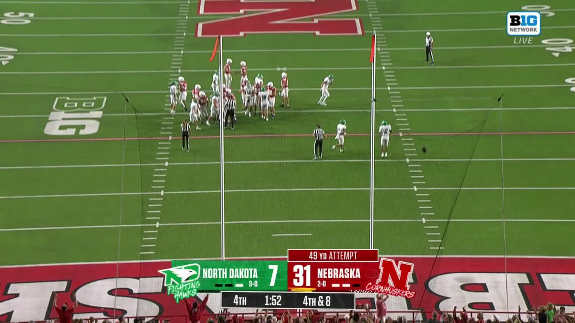 Jamal Rule runs for 119 yards and 2 TDs to lead Nebraska past North Dakota 34-7