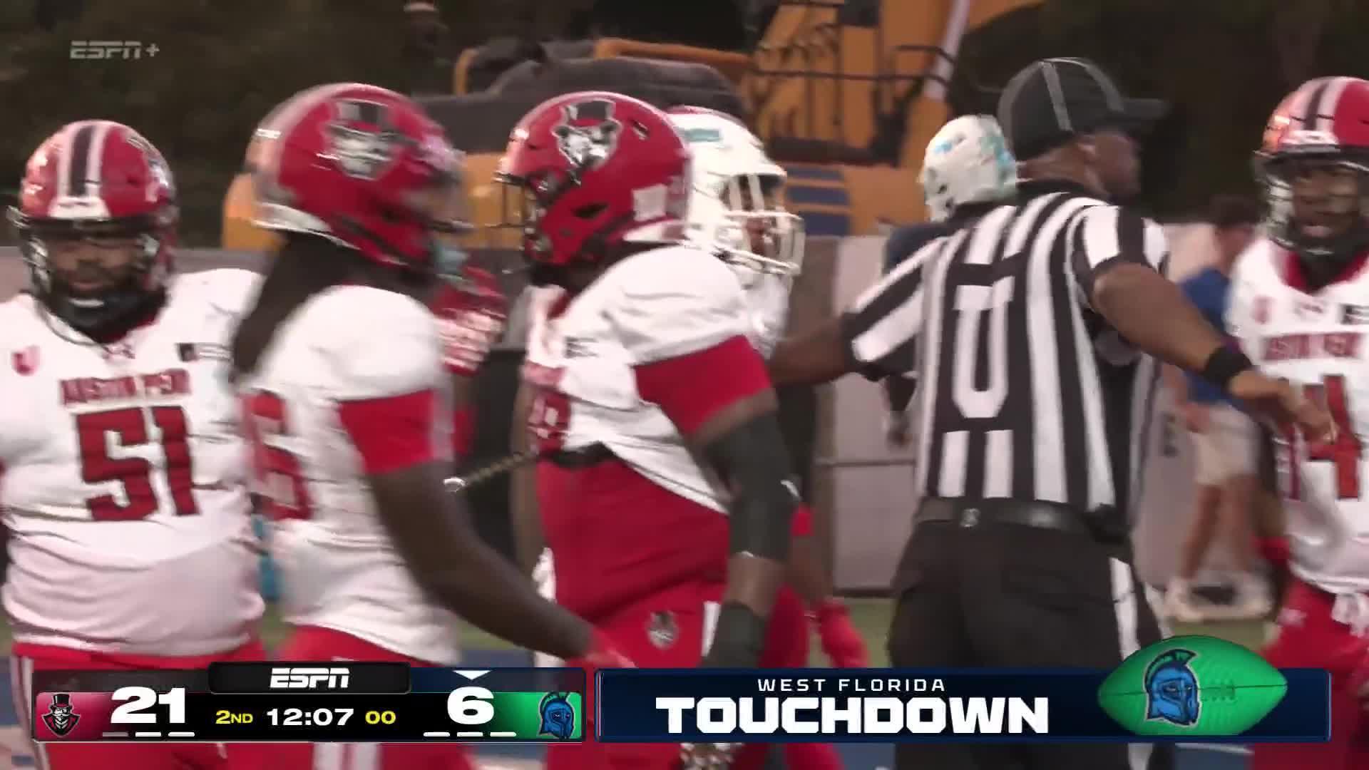 Parson leads Austin Peay over West Florida 38-16