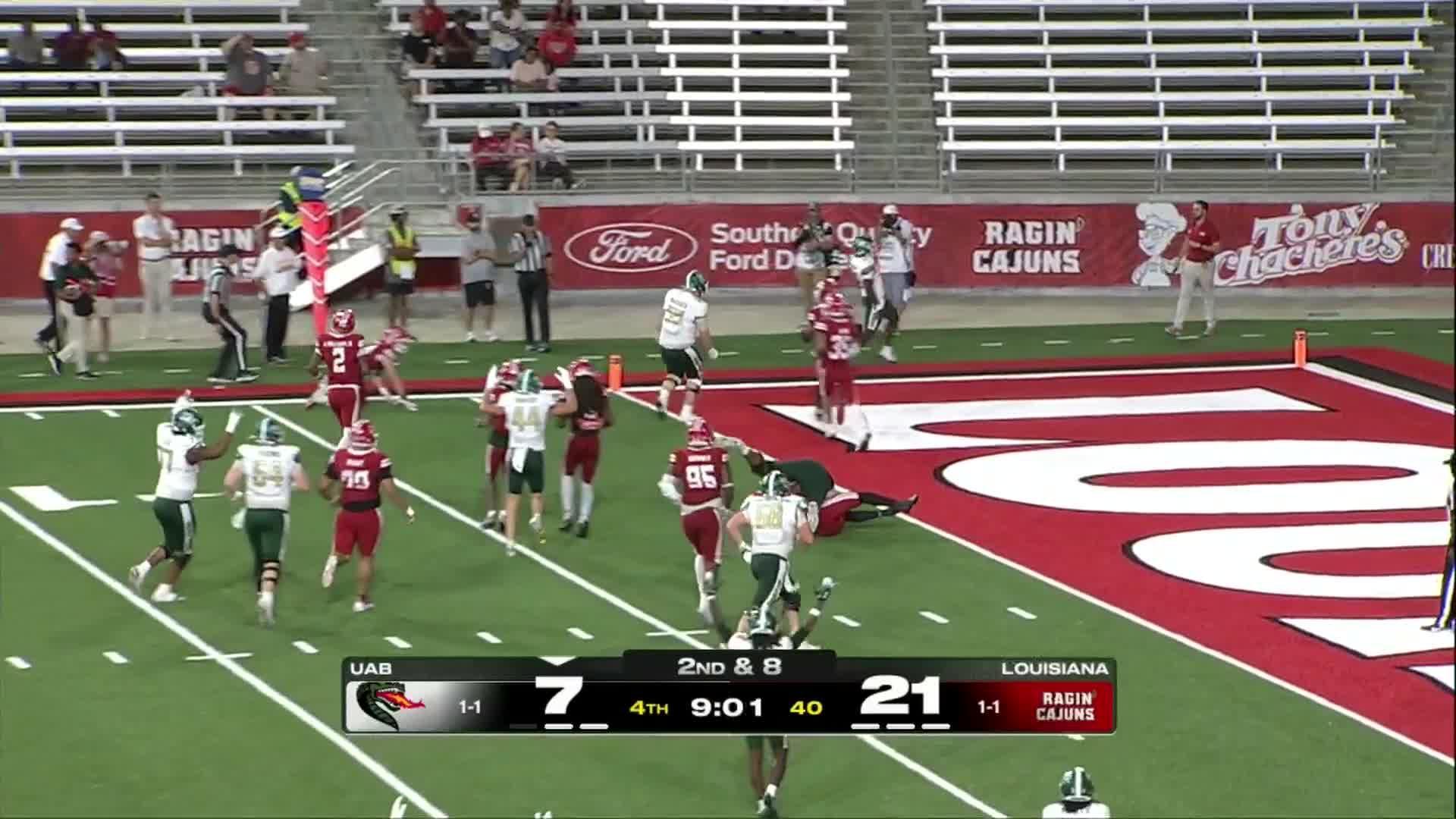 Nate Rogers runs for 11-yard TD