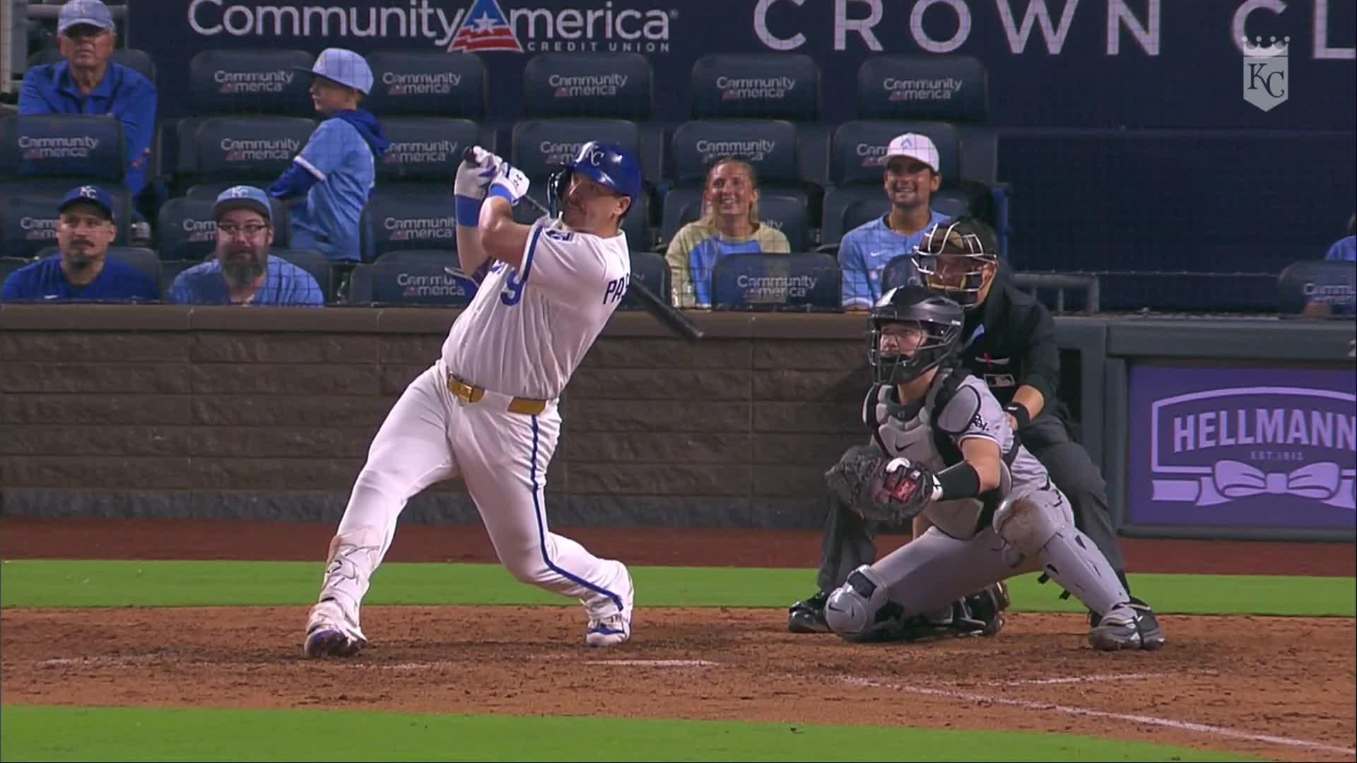 Vinnie Pasquantino crushes a home run — Article image accompanying Meidroth, Grichuk hit 3-run shots, White Sox beat Royals 14-11 to remain a game back in AL Central on WagerUp Sports News. Vinnie Pasquantino crushes a home run — Article image accompanying Meidroth, Grichuk hit 3-run shots, White Sox beat Royals 14-11 to remain a game back in AL Central on WagerUp Sports News.