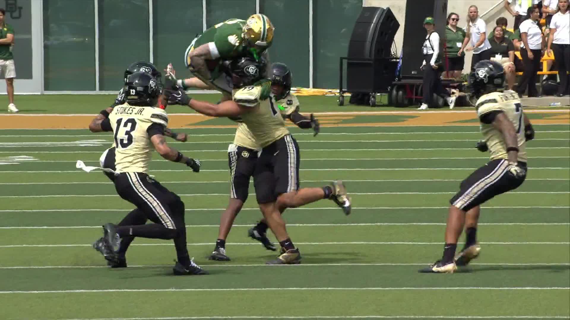 Lagway throws 2 touchdown passes to help Baylor hold off Colorado 23-13 in Big 12 opener