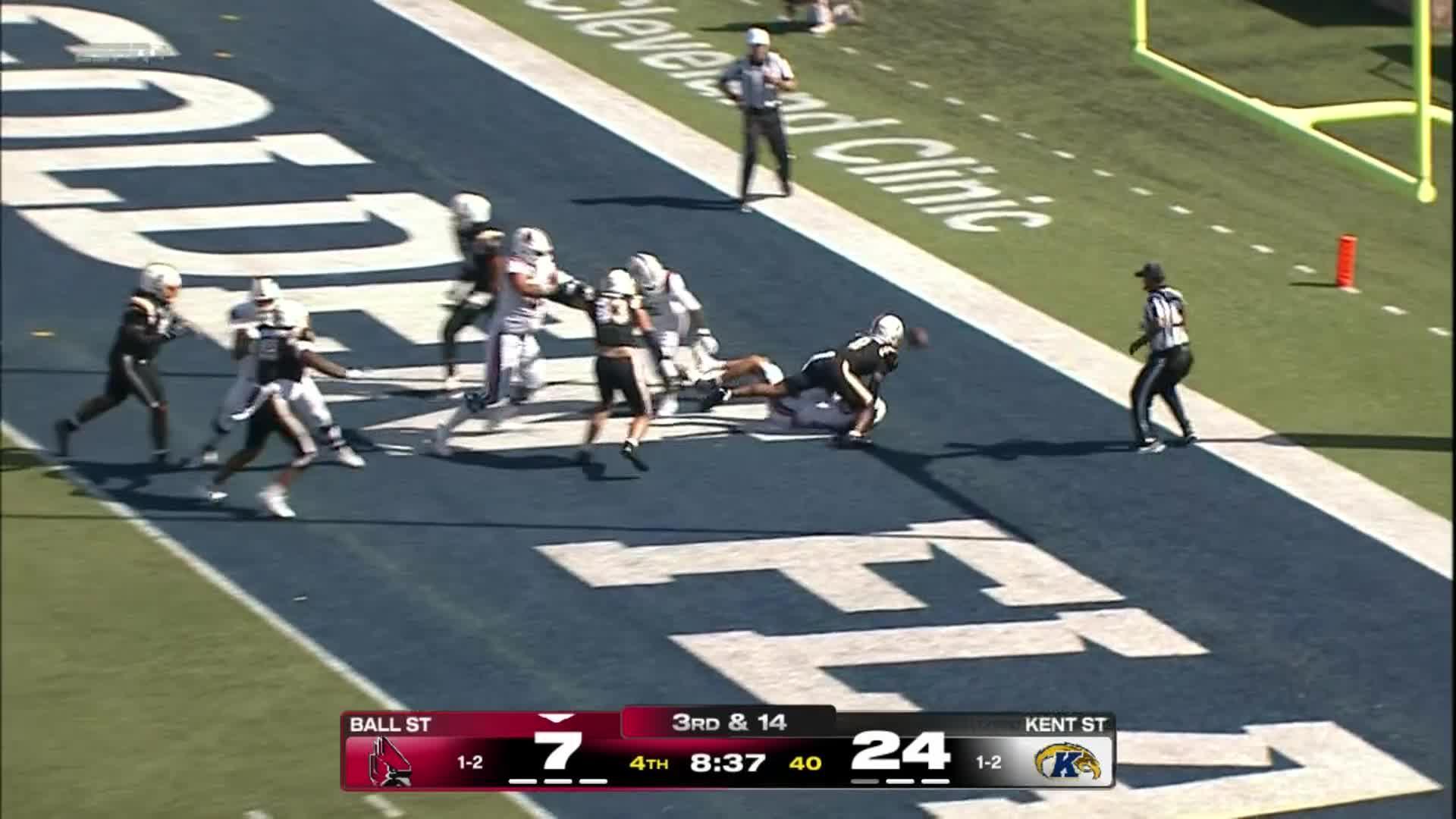 DeShields accounts for 3 TDs, Kent State tops Ball State 26-13 in MAC opener