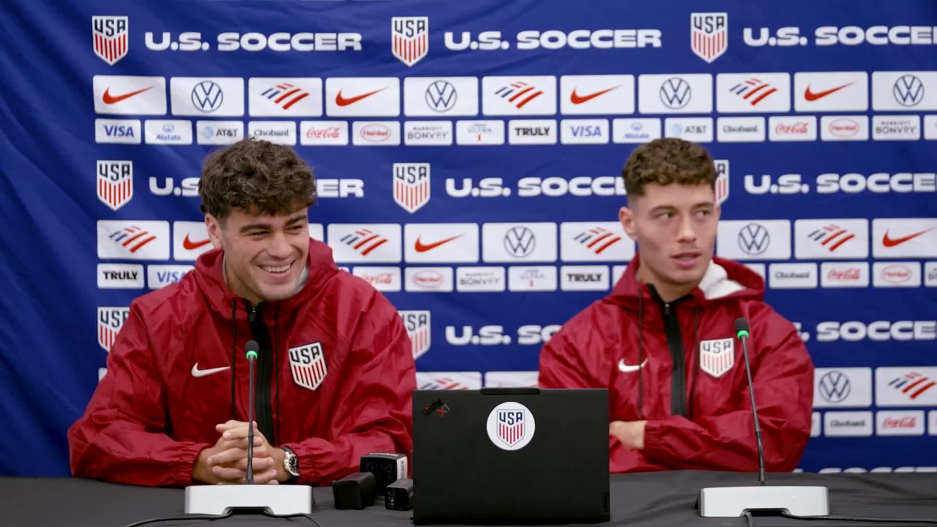 Reyna, Berhalter snicker at 'football to soccer' transition when in U.S.